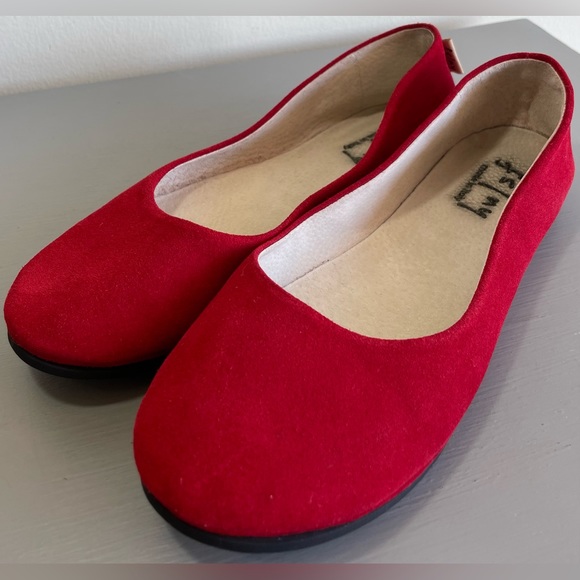 FS/NY Shoes - FS/NY made in Italy - SLIPPER STYLE FLAT, RED SZ 9